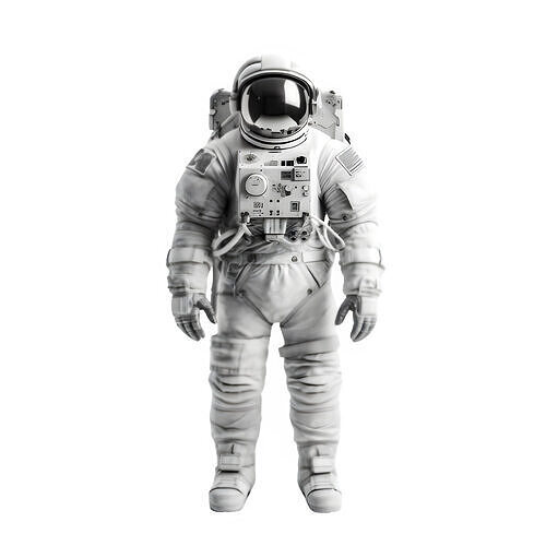 astronaut-on-suit Free low-poly 3D model