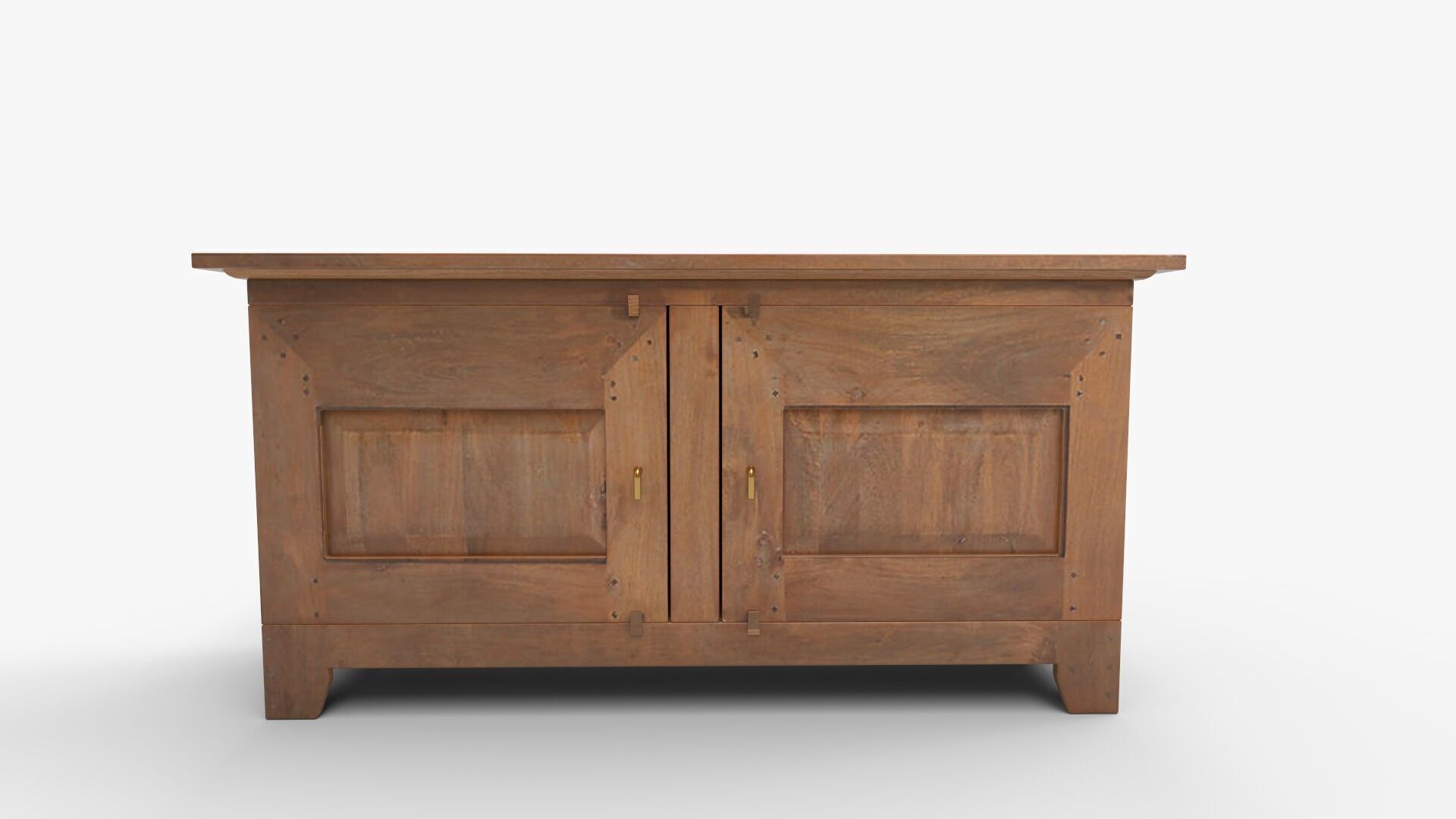 Basque Light Brown Buffet Crate 3D model_8