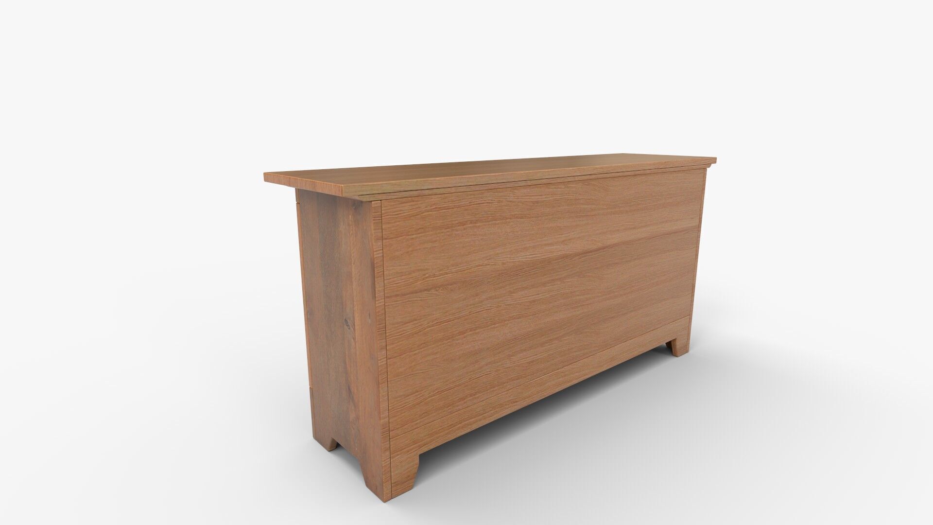 Basque Light Brown Buffet Crate 3D model_4