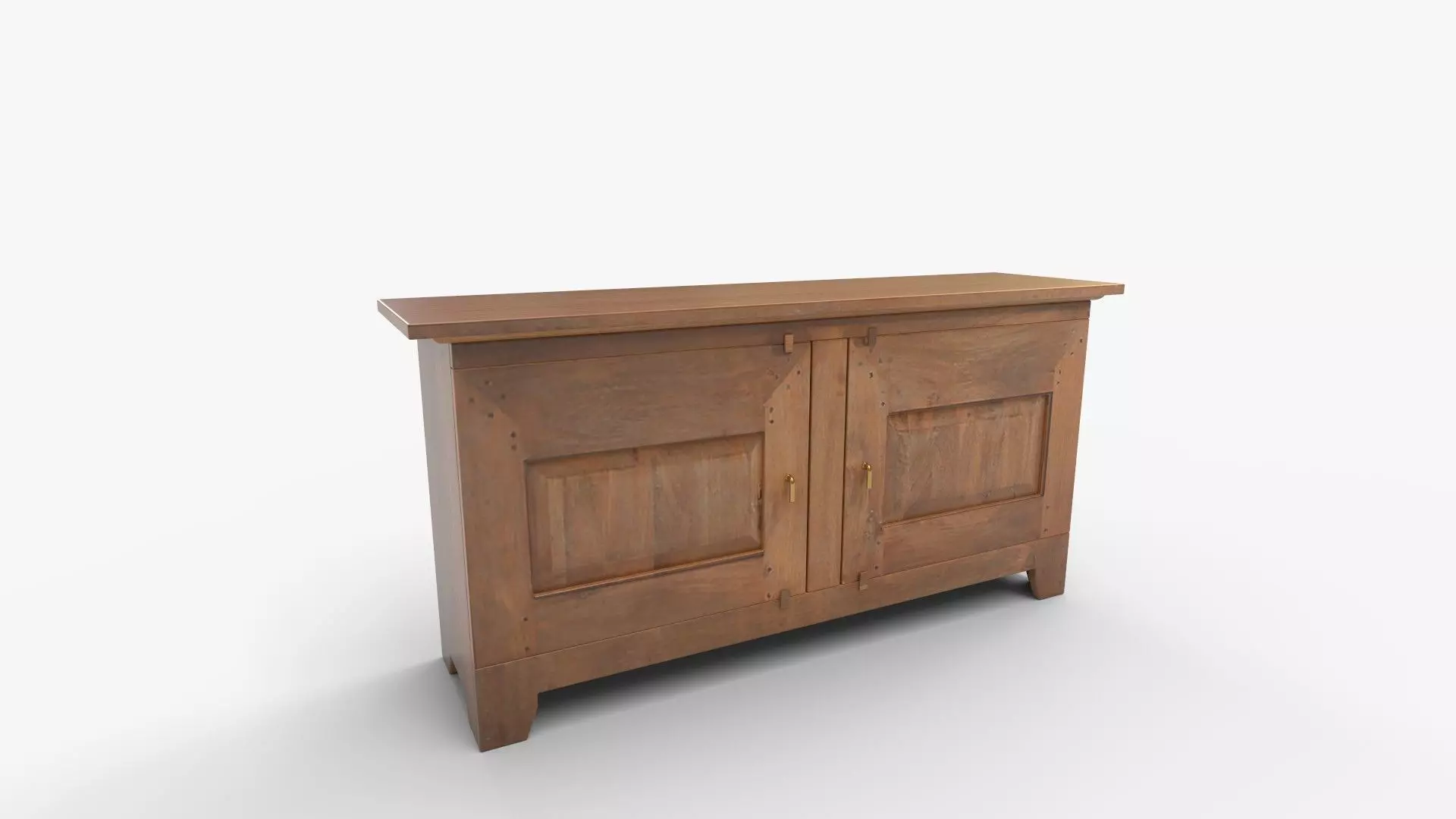 Basque Light Brown Buffet Crate 3D model_0
