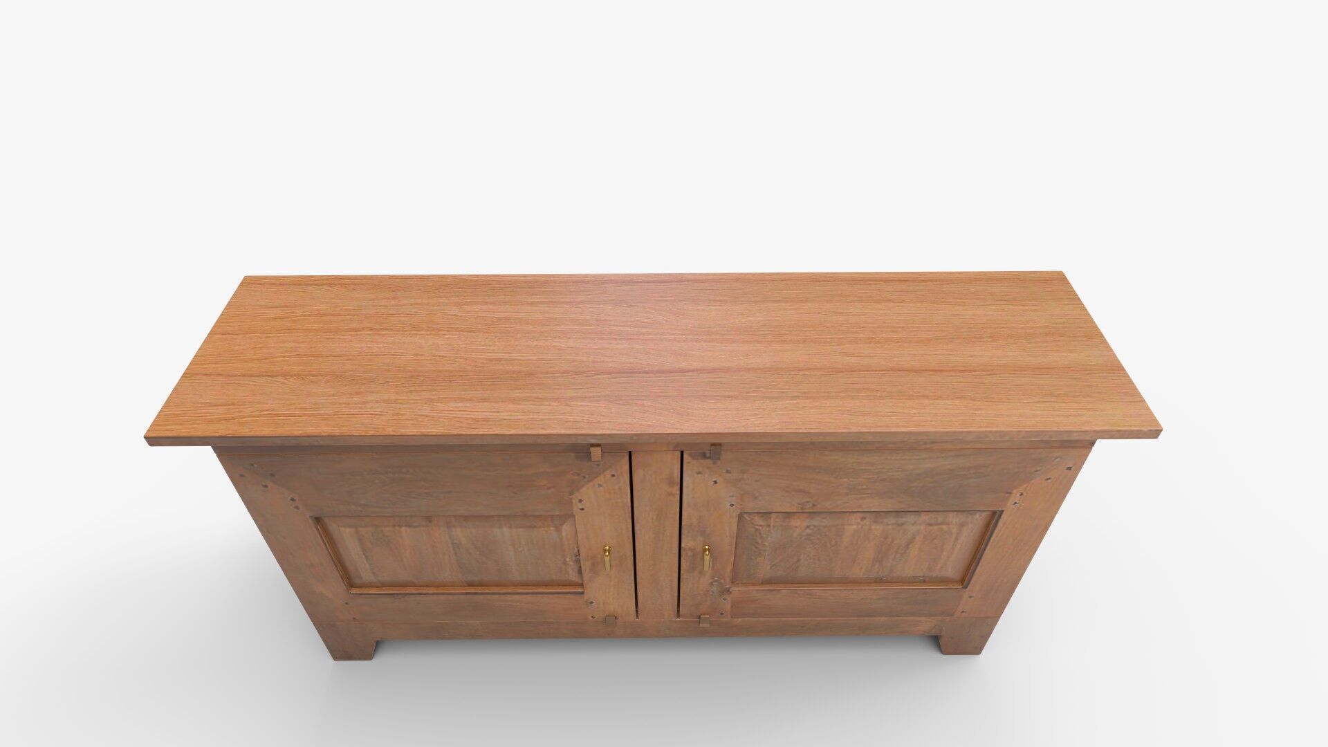 Basque Light Brown Buffet Crate 3D model_9