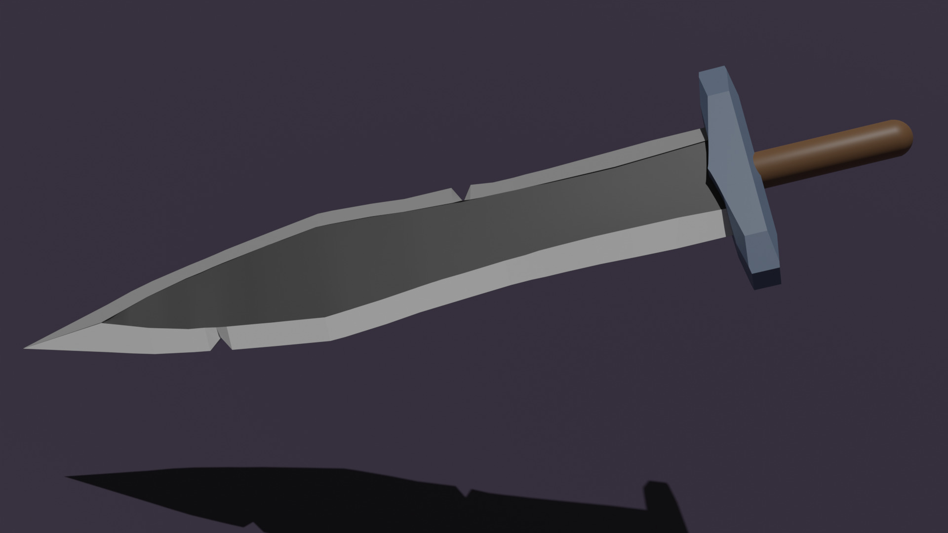 Low-Poly Fantasy Sword Free low-poly 3D model_1