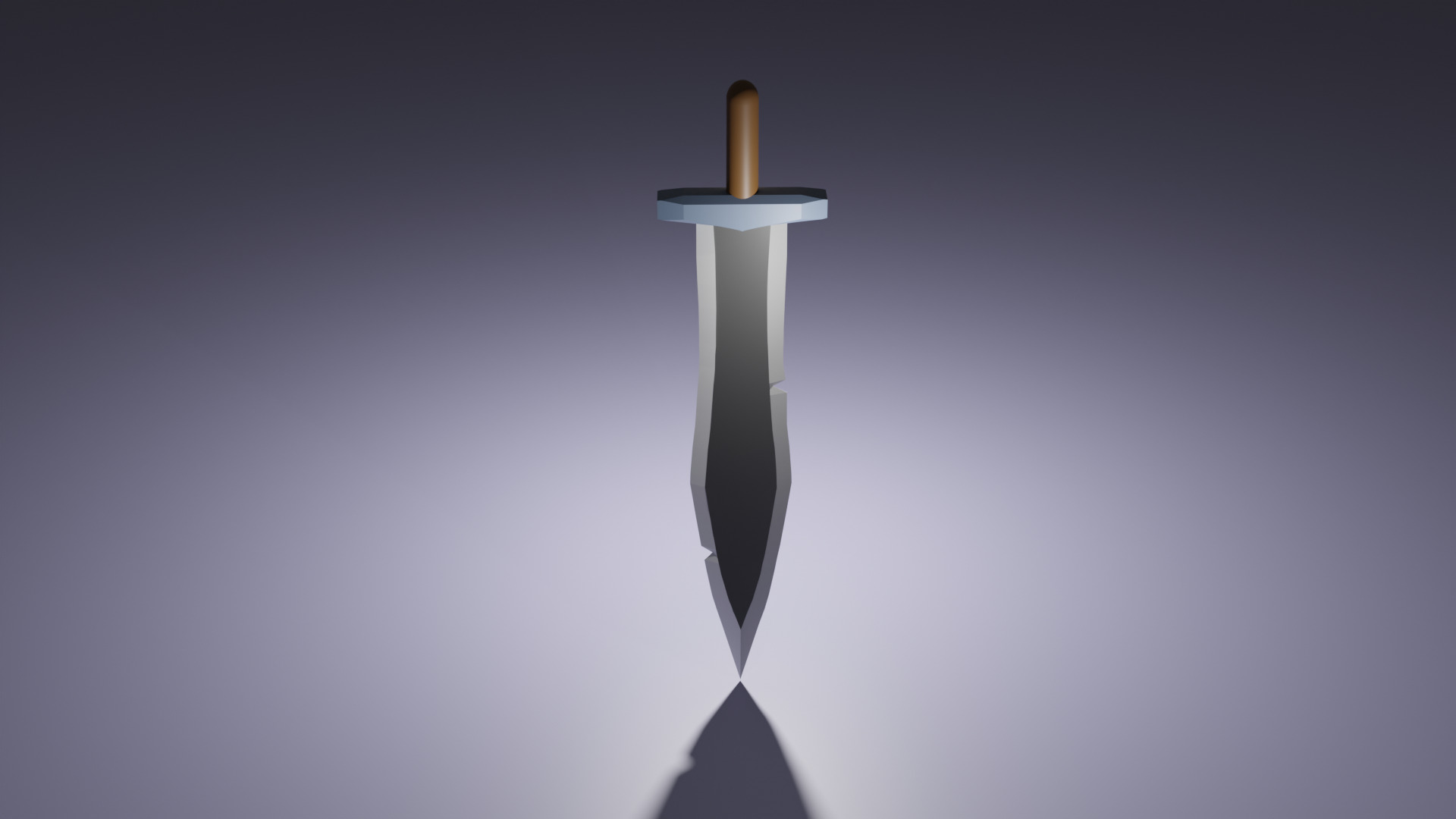Low-Poly Fantasy Sword Free low-poly 3D model_2