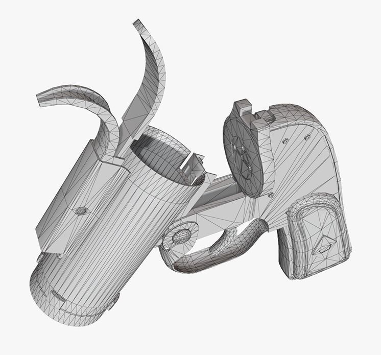 AN-M8 Flare Gun Model - Textures Low-poly 3D model_9