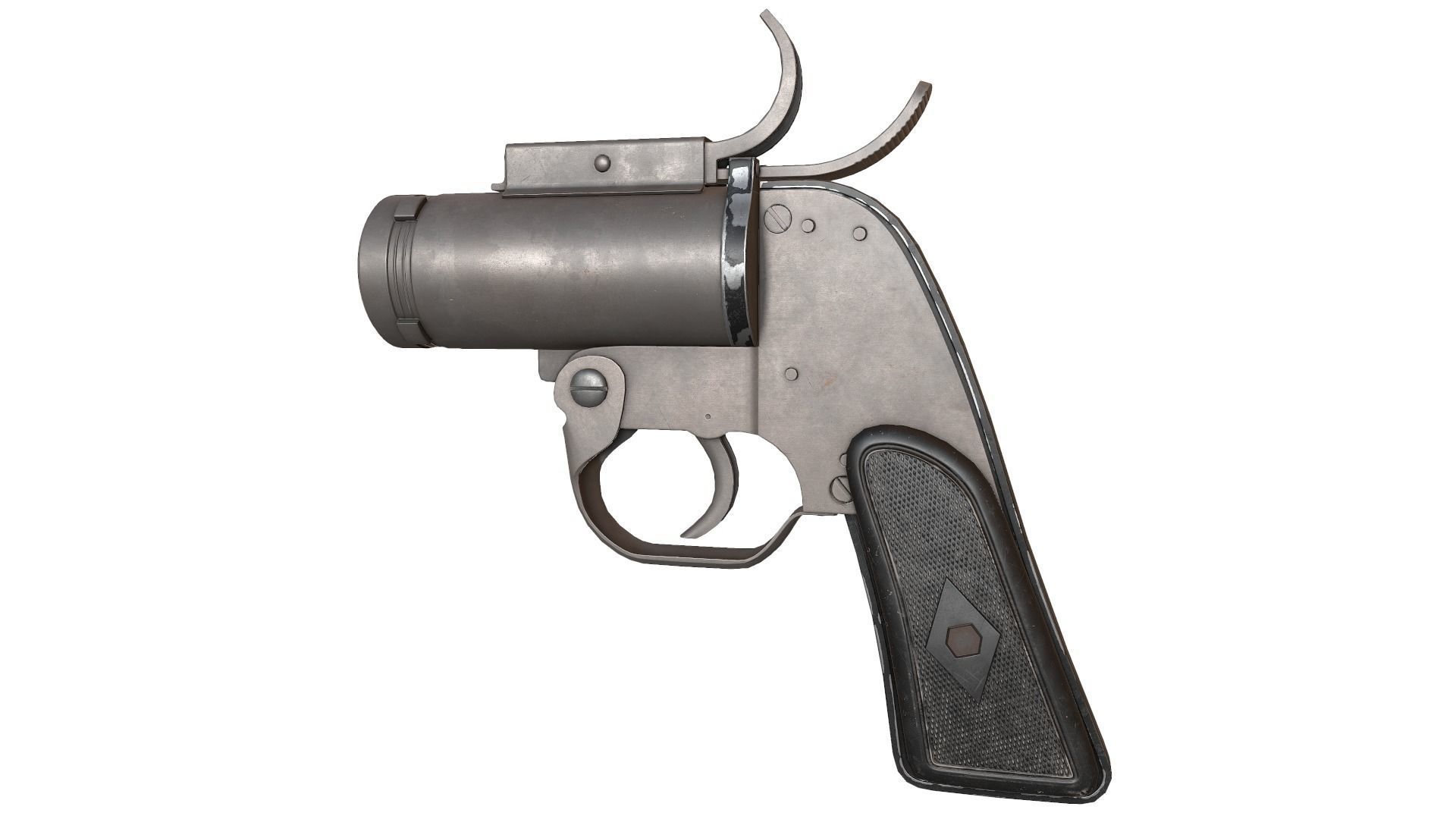 AN-M8 Flare Gun Model - Textures Low-poly 3D model_4