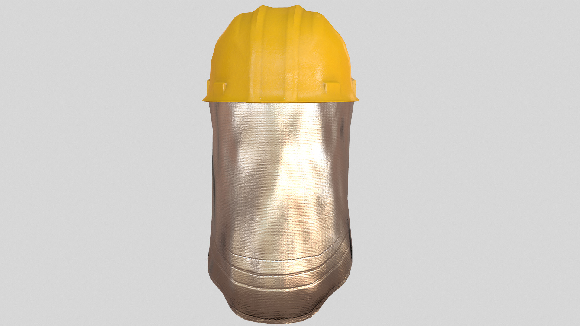 Fireman Safety Helmet Low Poly Low-poly 3D model_10