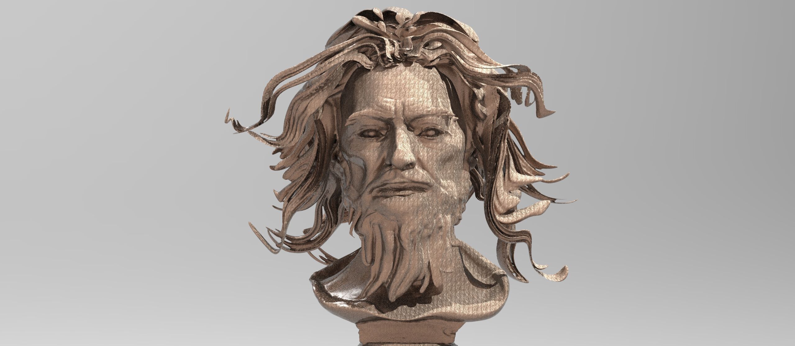 Zeus sculpture  3D model_3