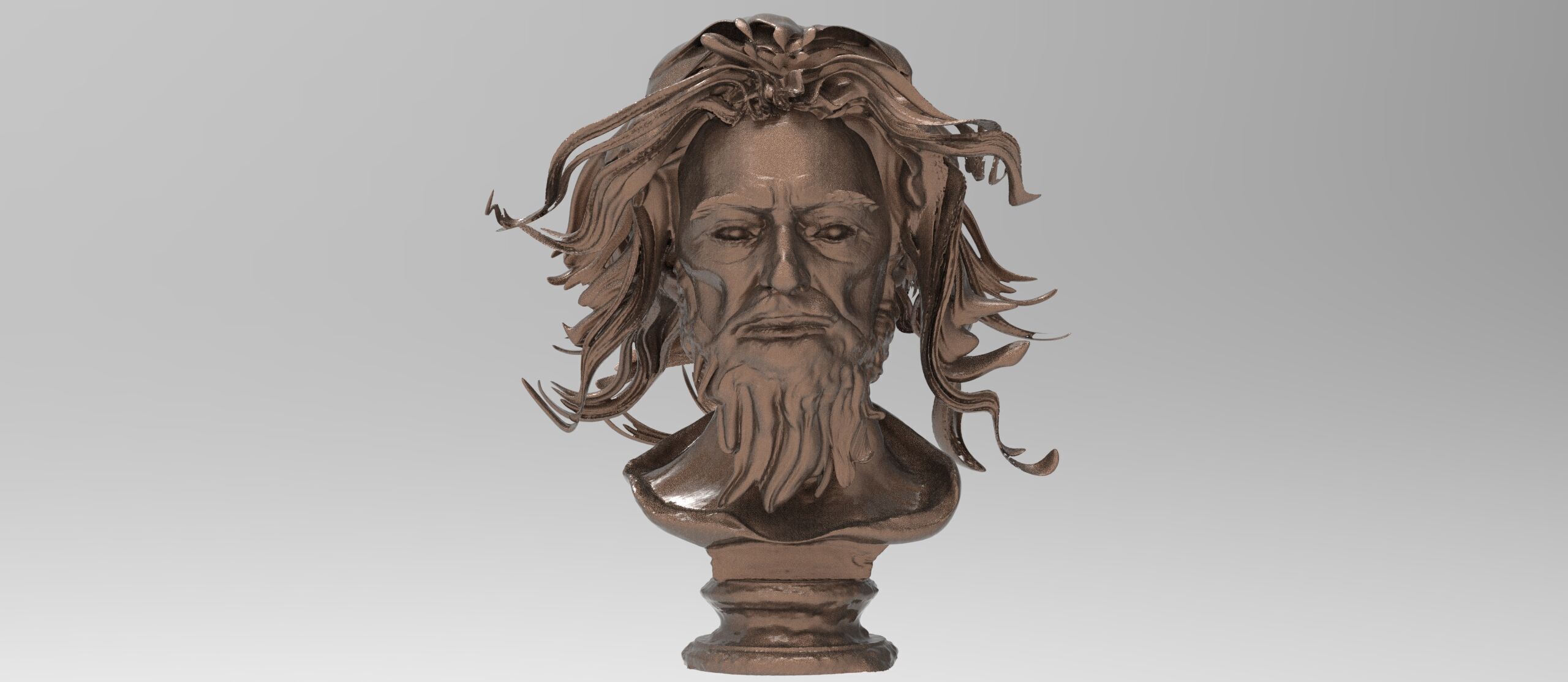 Zeus sculpture  3D model_1