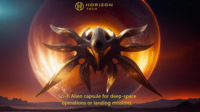 HorizonTech Cryo Sleep Capsule V7 3D model