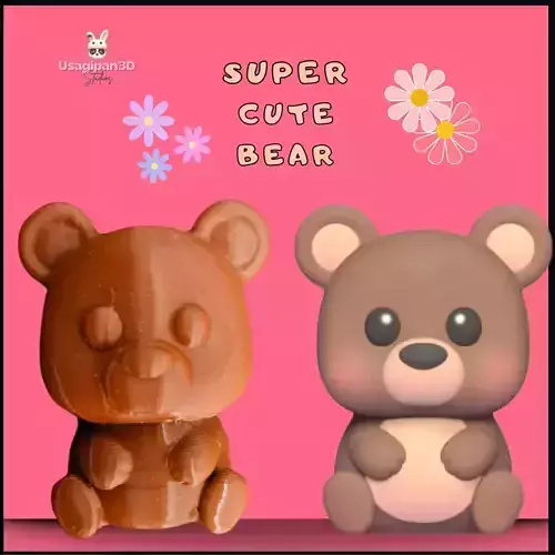 Super Cute Bear 3D print model