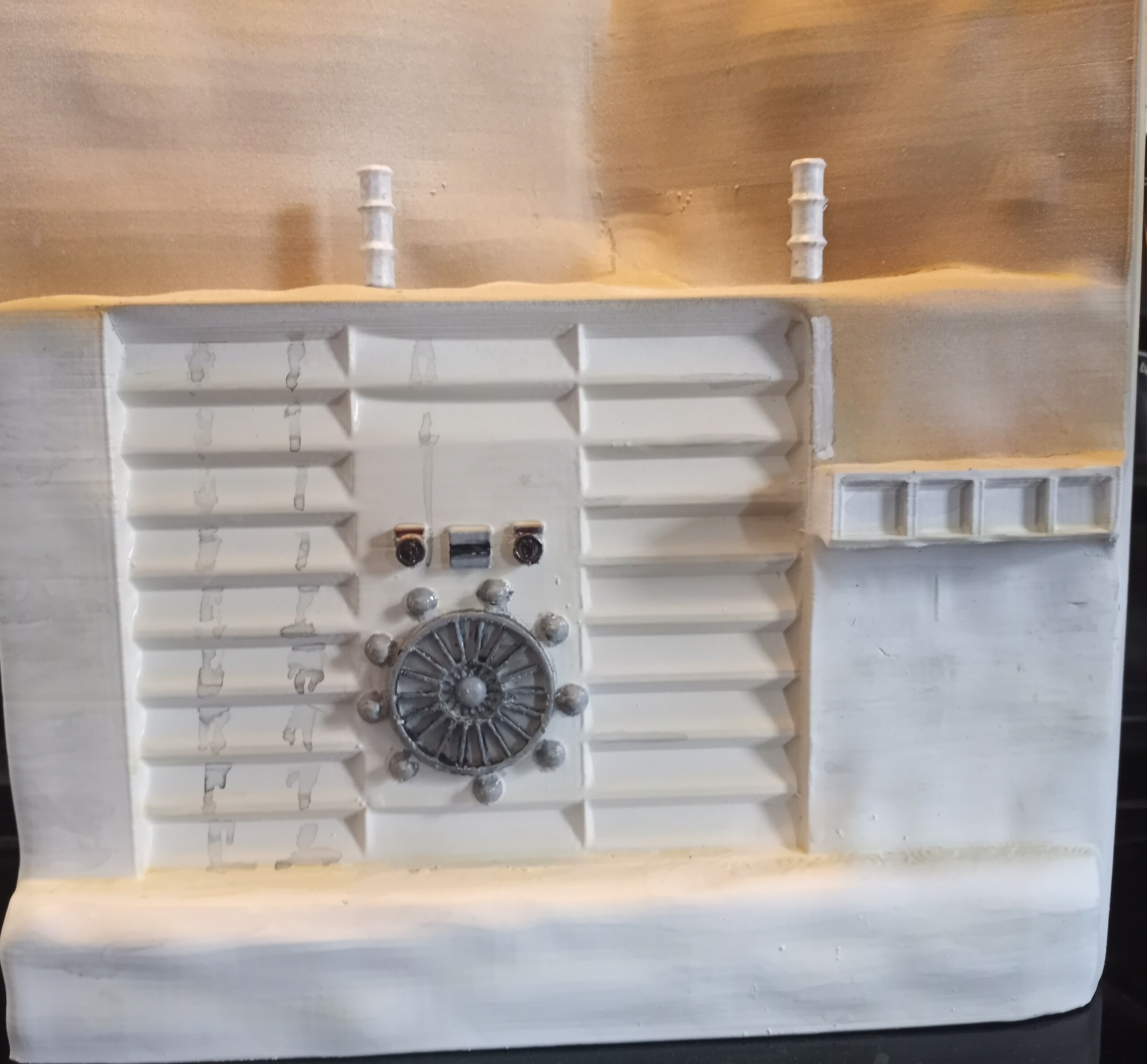 Lars Homestead Courtyard Diorama 3D print model_1