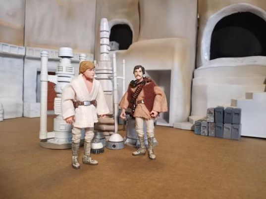 Lars Homestead Courtyard Diorama 3D print model_5