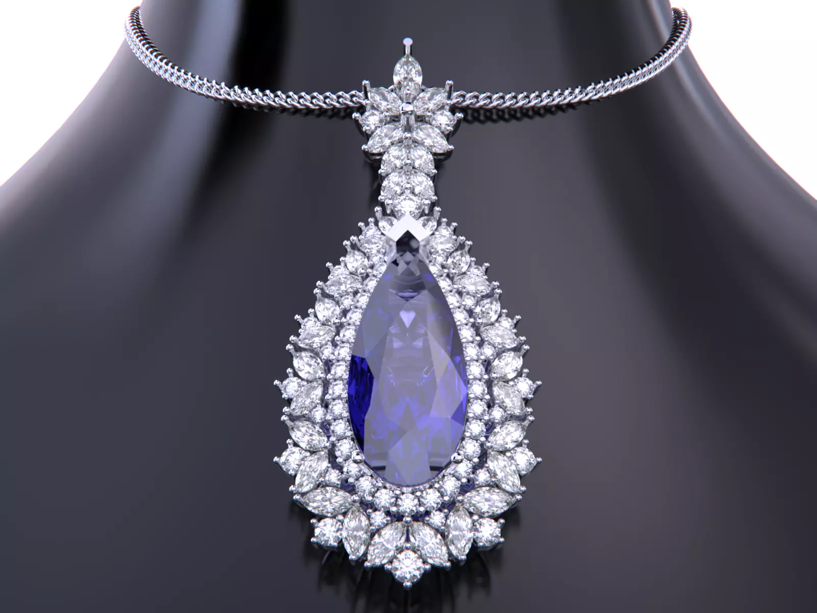 Jewelry necklace pendant 3D print model