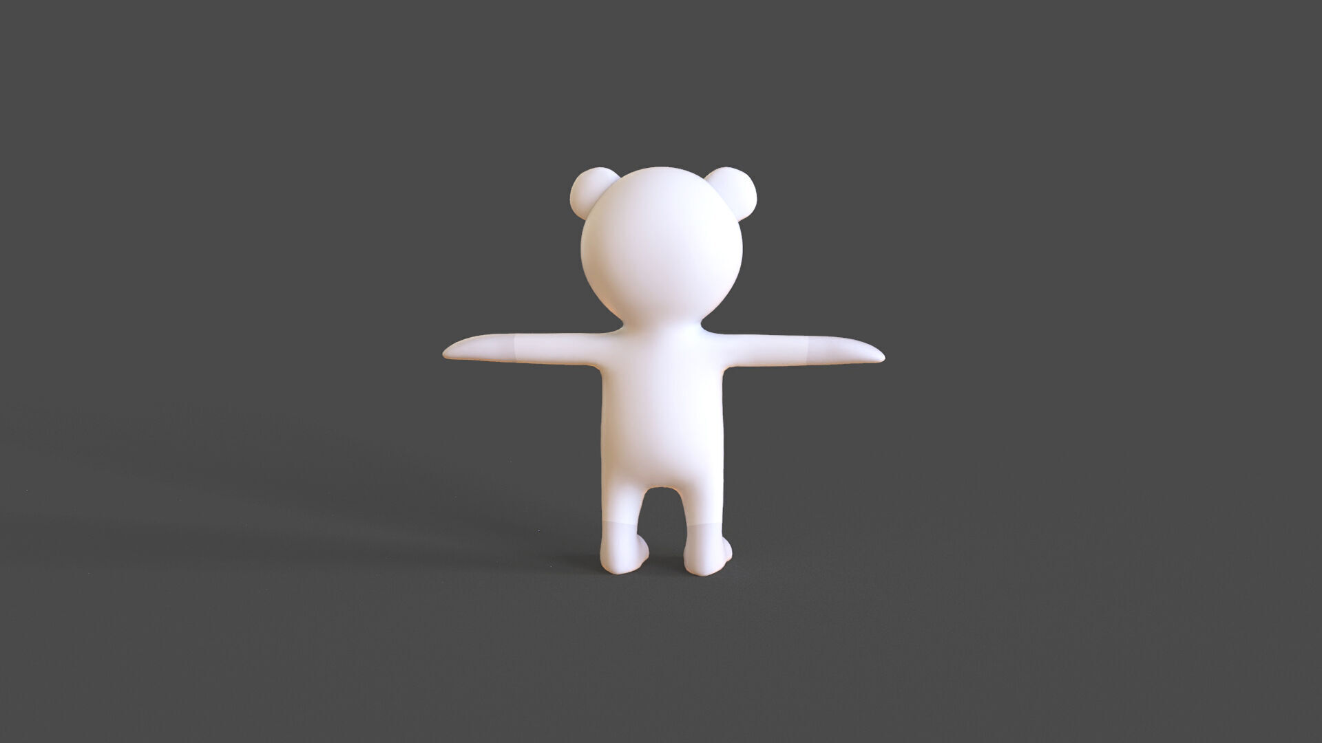 Low-Poly  White Bear Low-poly 3D model_4