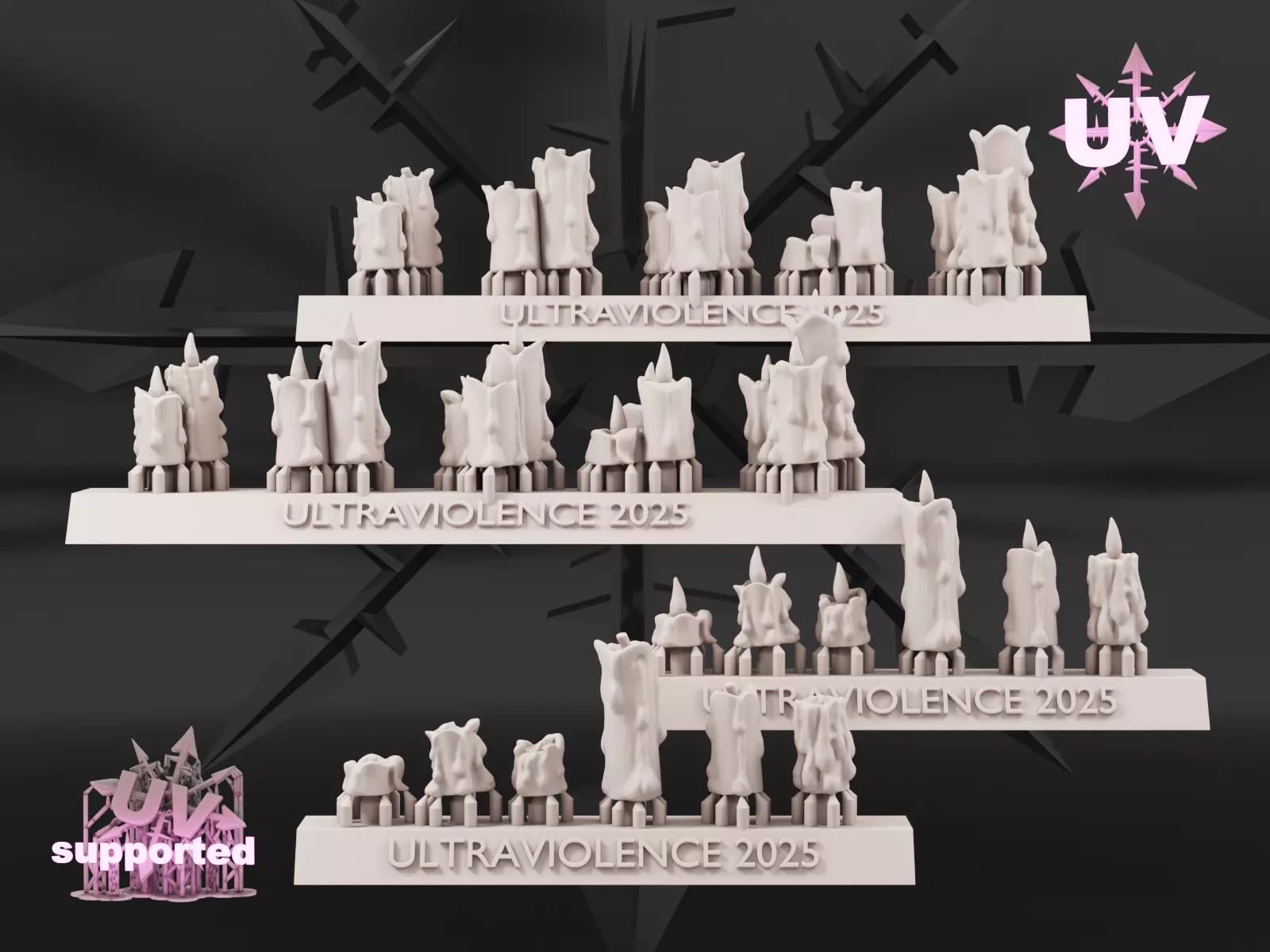 candles 3D print model
