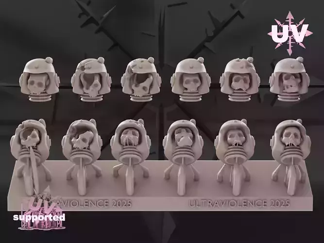 beak helmets trophy skulls