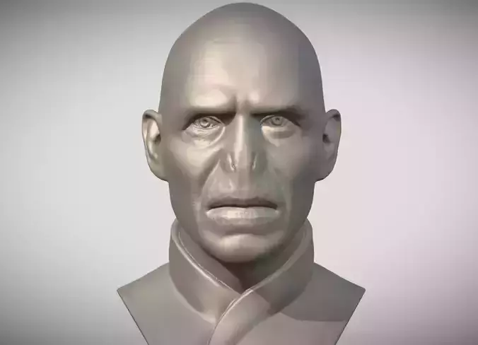 Lord Voldemort from Harry Potter bust 3D print model