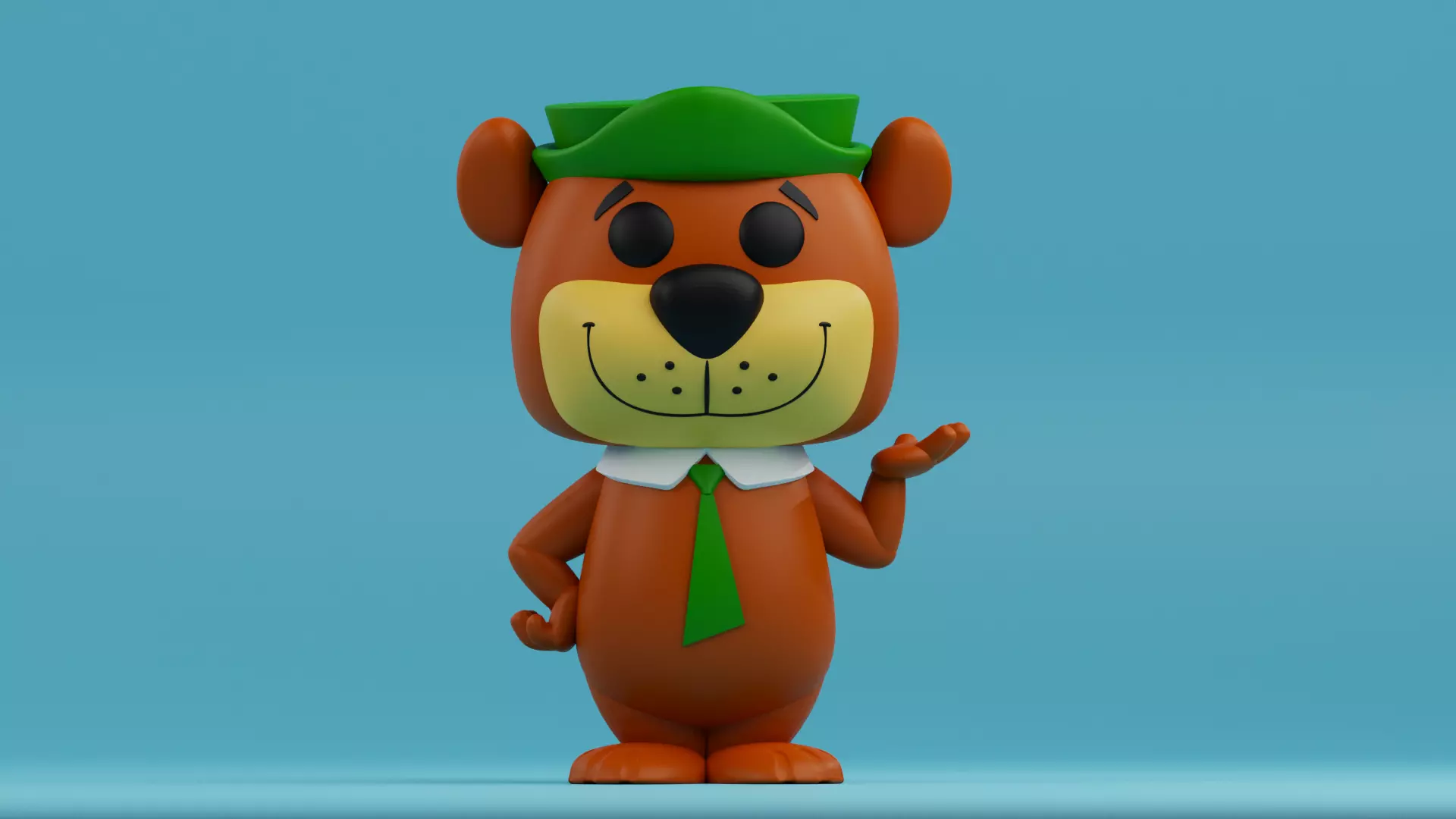 Yogi Bear funko pop from The Huckleberry Hound Show 3D print model_0
