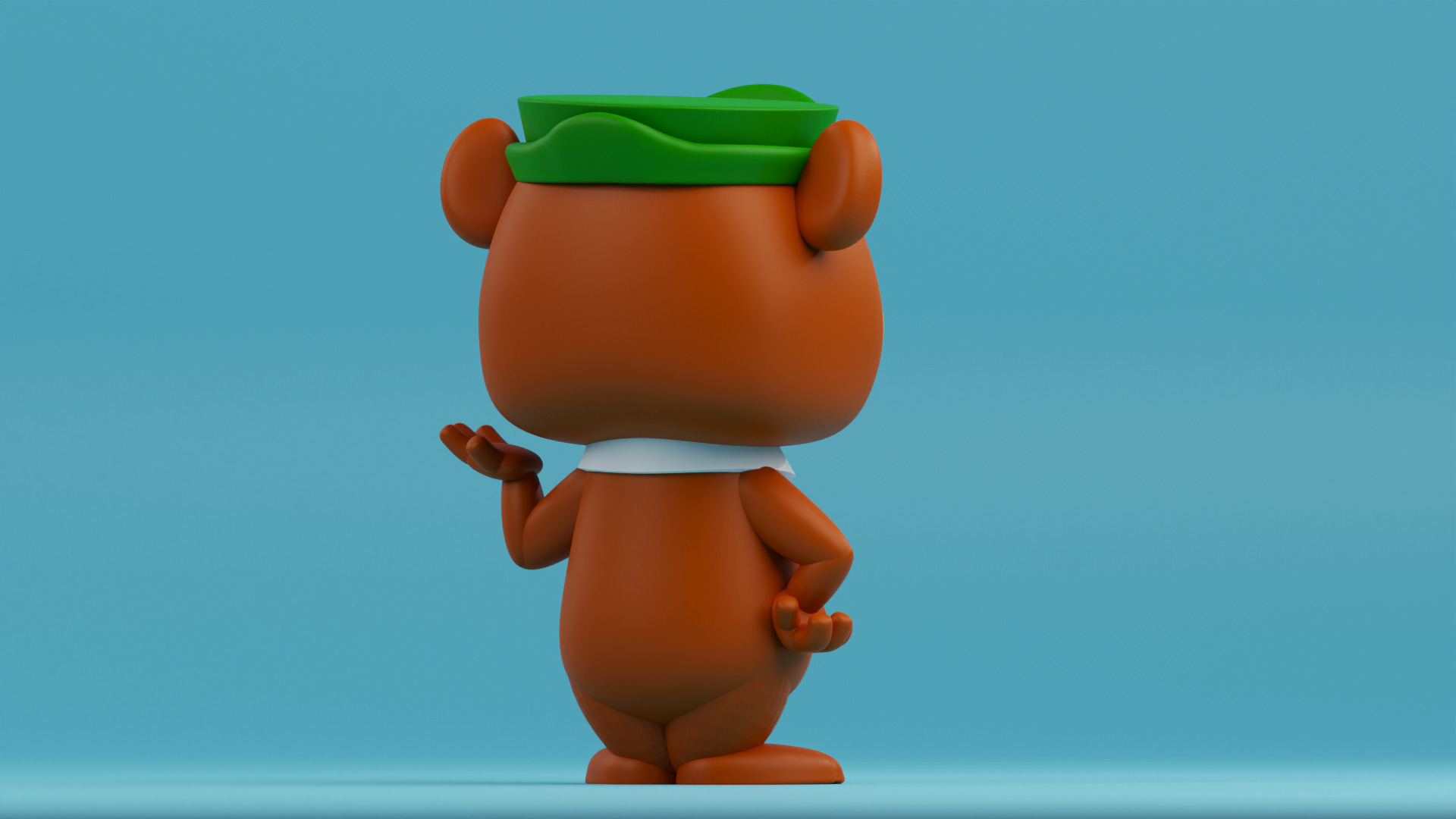 Yogi Bear funko pop from The Huckleberry Hound Show 3D print model_9