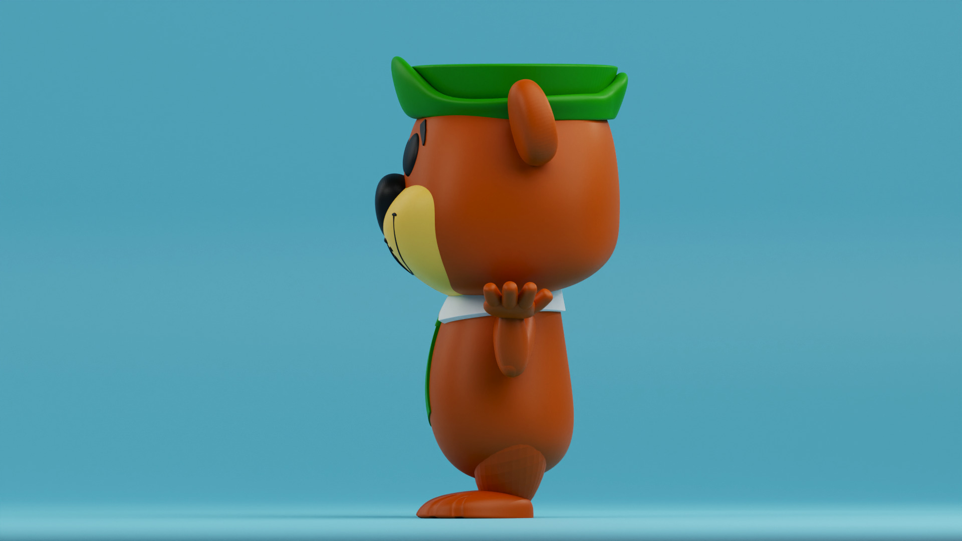 Yogi Bear funko pop from The Huckleberry Hound Show 3D print model_2