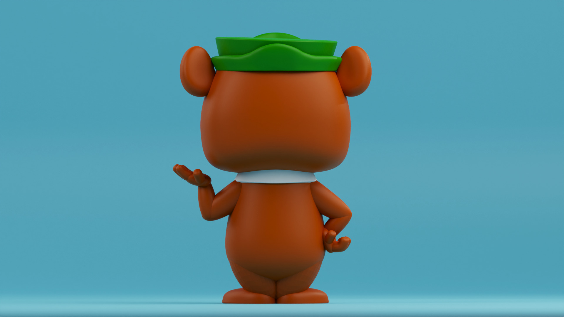 Yogi Bear funko pop from The Huckleberry Hound Show 3D print model_10