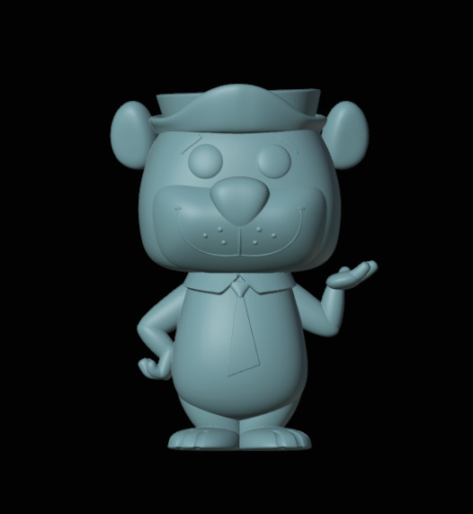 Yogi Bear funko pop from The Huckleberry Hound Show 3D print model_14