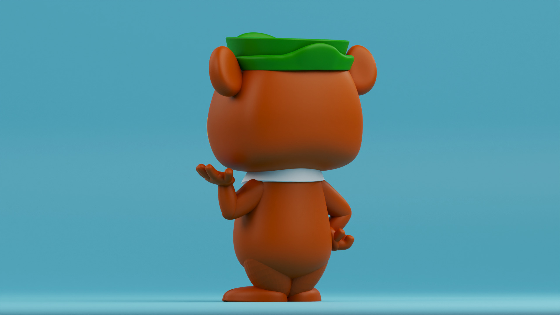 Yogi Bear funko pop from The Huckleberry Hound Show 3D print model_11