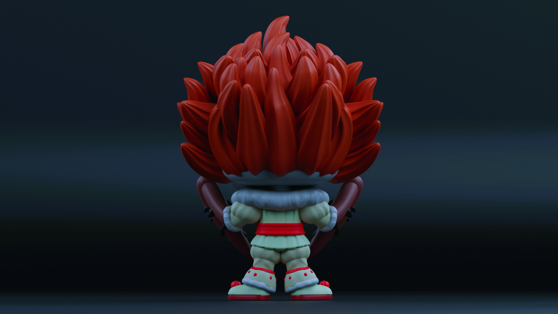 pennywise with spider legs funko pop 3D print model_12
