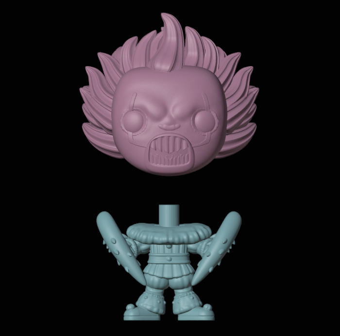 pennywise with spider legs funko pop 3D print model_1