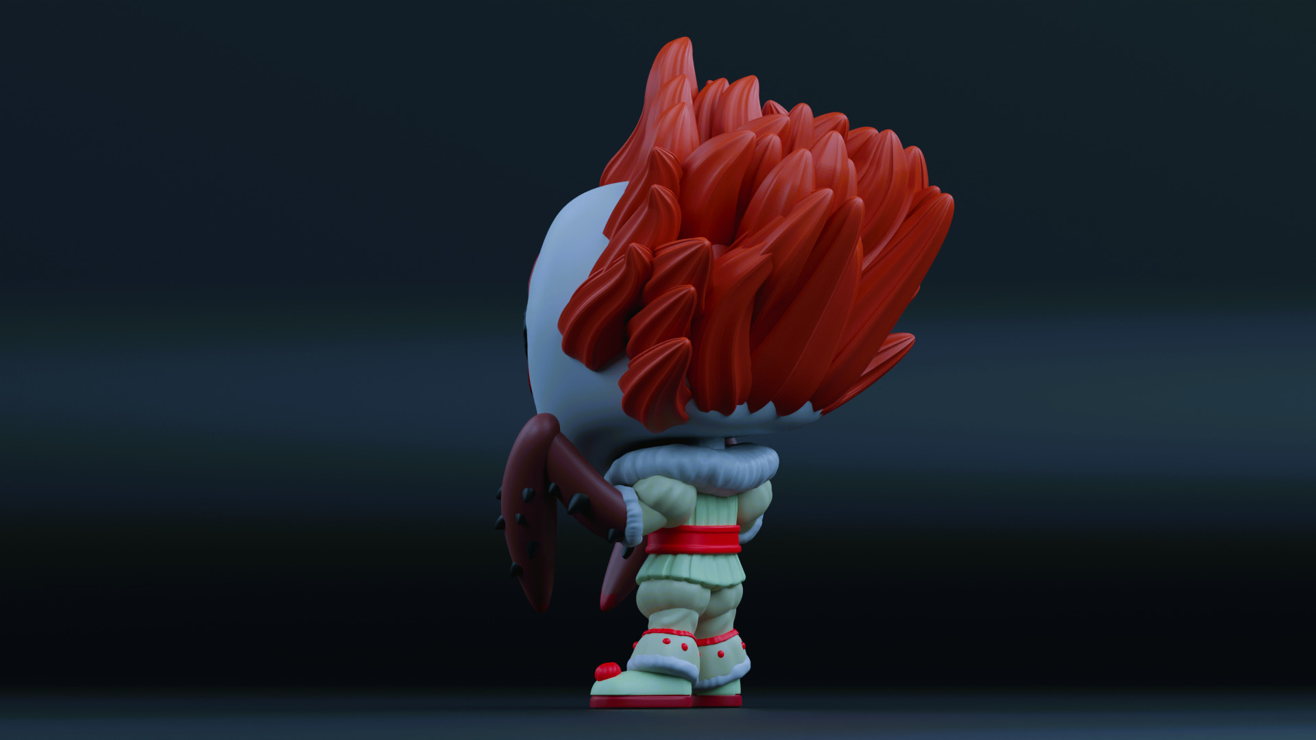 pennywise with spider legs funko pop 3D print model_14