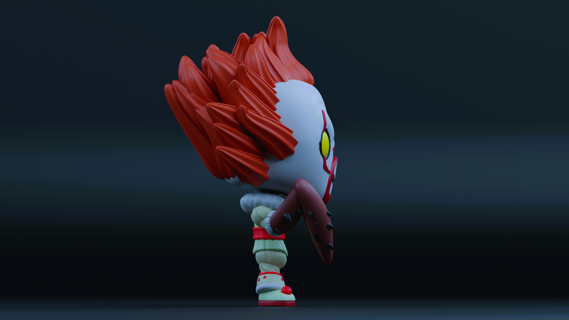pennywise with spider legs funko pop 3D print model_9