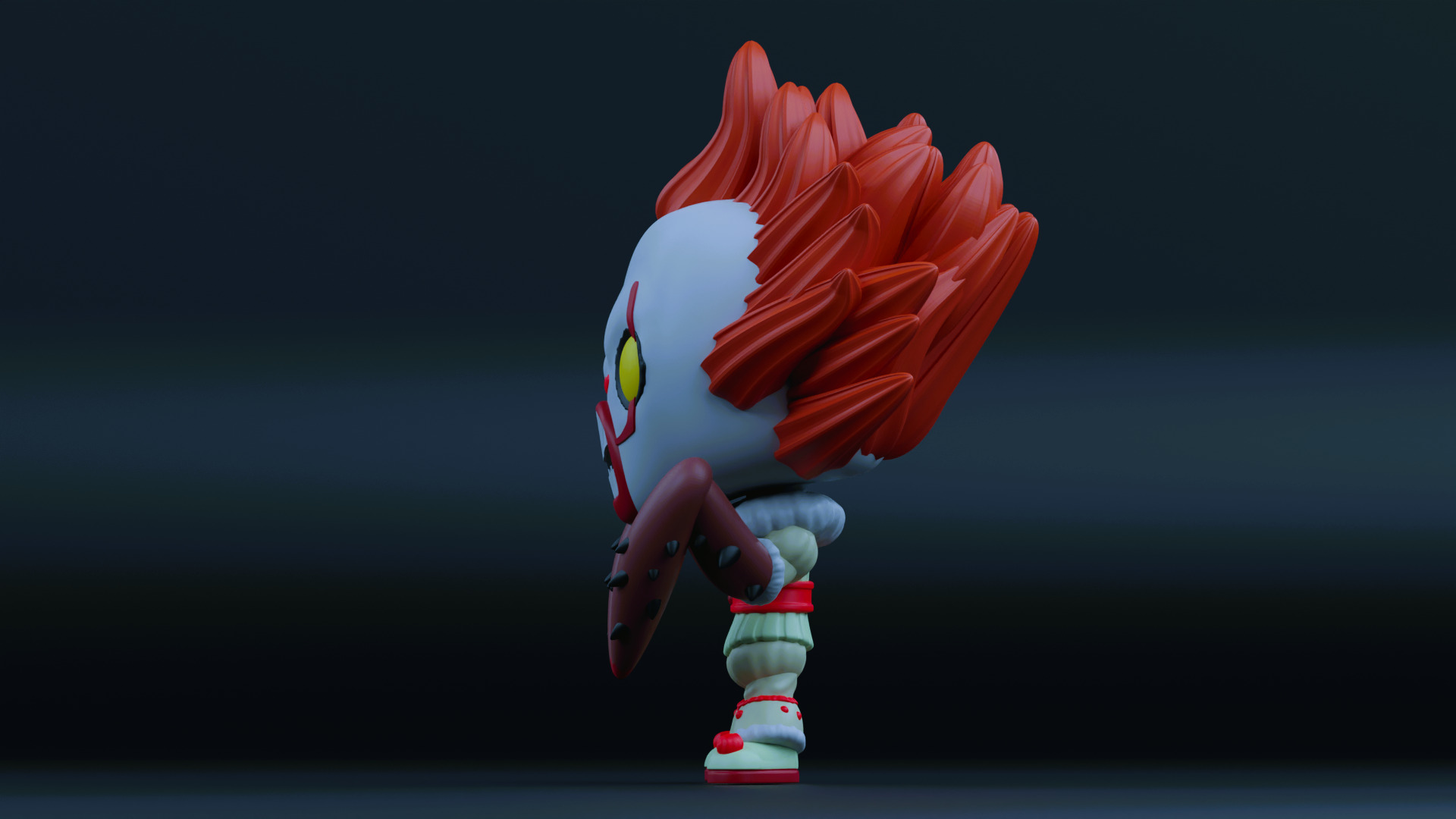 pennywise with spider legs funko pop 3D print model_4