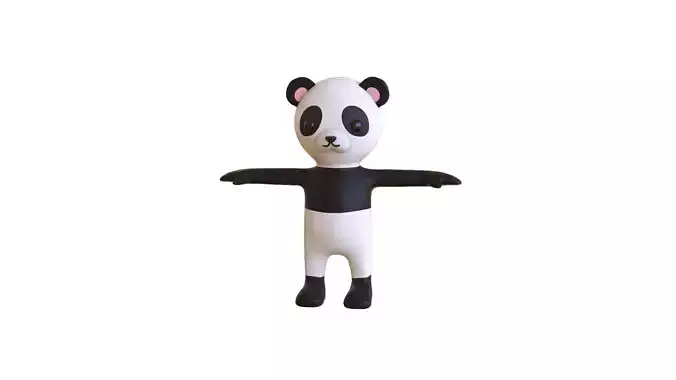 Low-Poly Panda 01