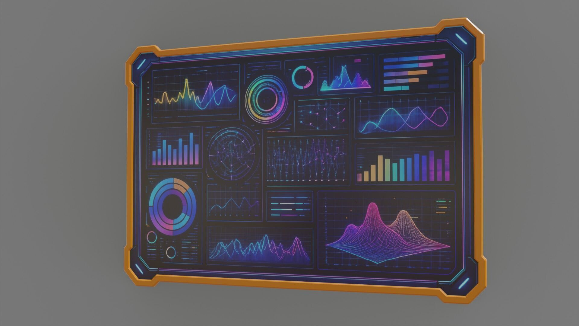 SCI-FI tablet Low-poly 3D model_18