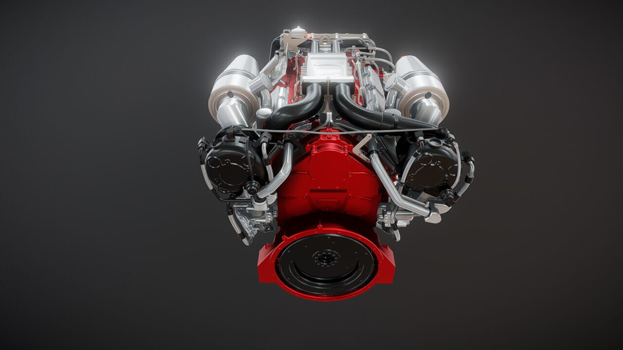 Yacht engine C01 3D model_3