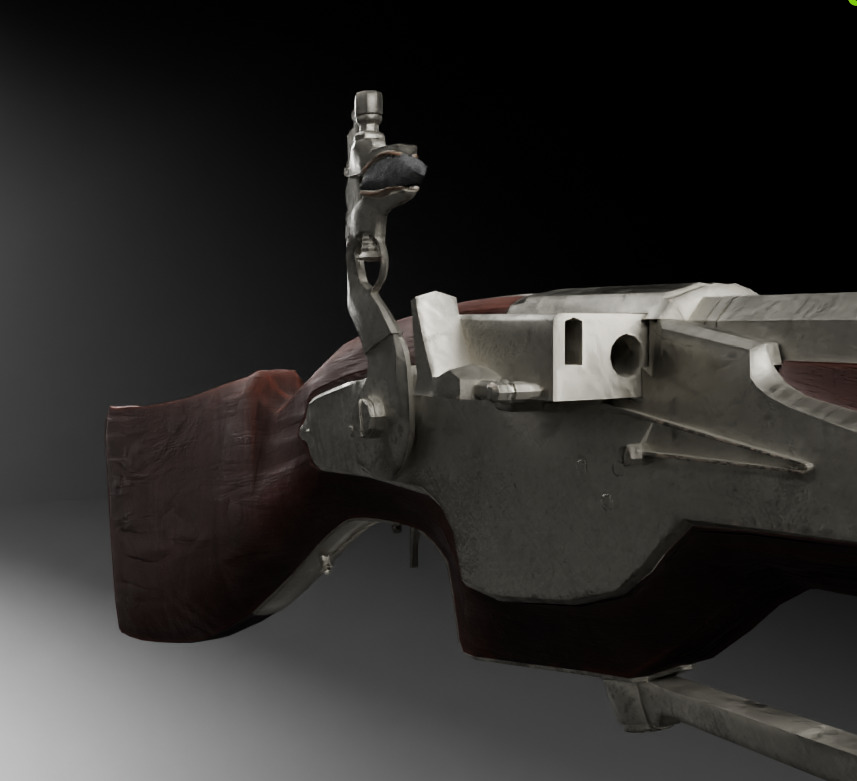 Kalthof Repeater- A Repeating Flintlock 3D model_10