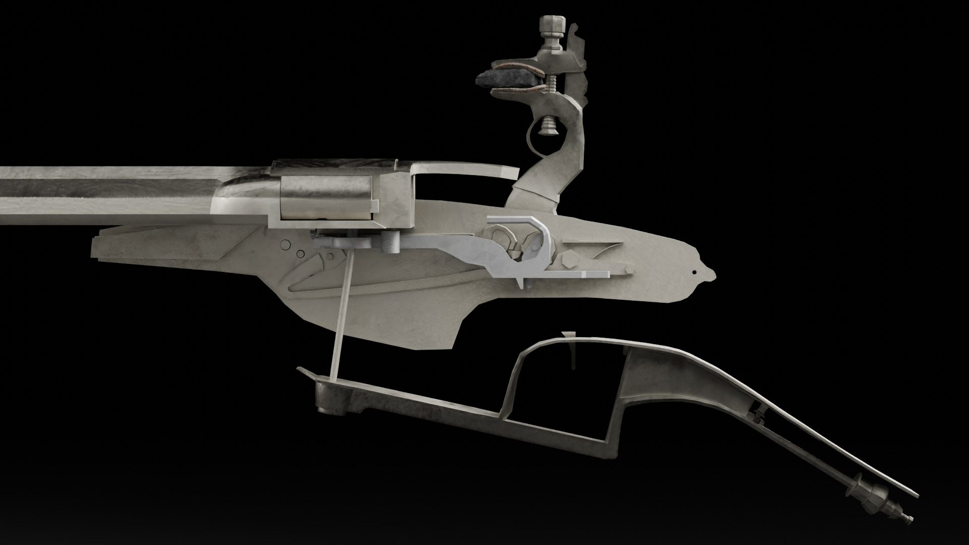 Kalthof Repeater- A Repeating Flintlock 3D model_13