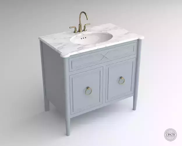 Faux Bamboo Bath Vanity 02