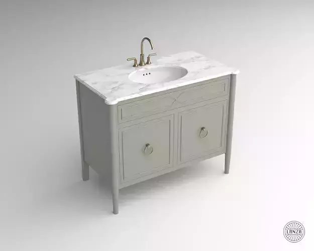 Faux Bamboo Bath Vanity 03