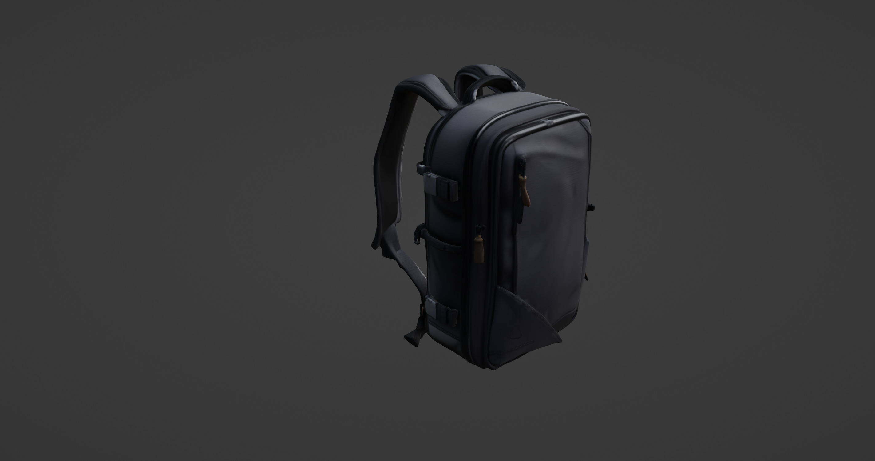 Compact Travel Backpack 3D Model 3D model_2