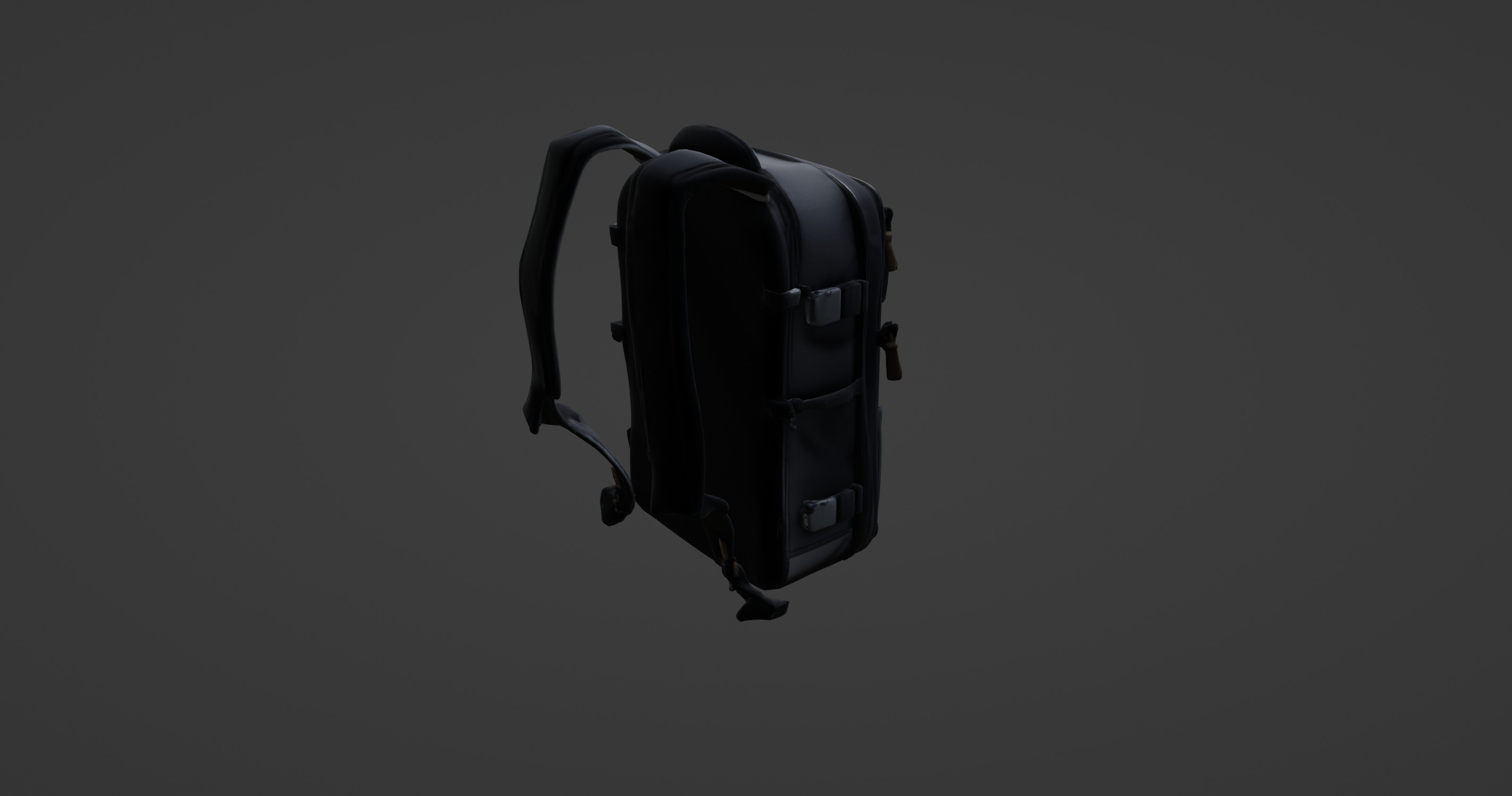 Compact Travel Backpack 3D Model 3D model_6