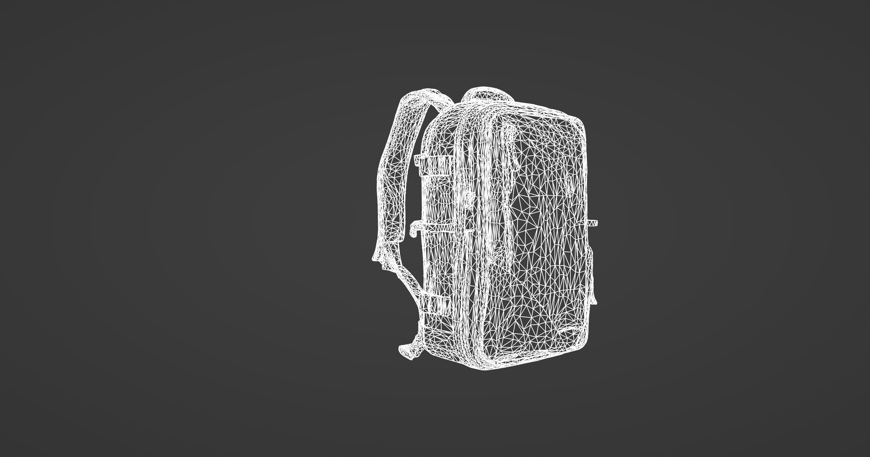 Compact Travel Backpack 3D Model 3D model_5