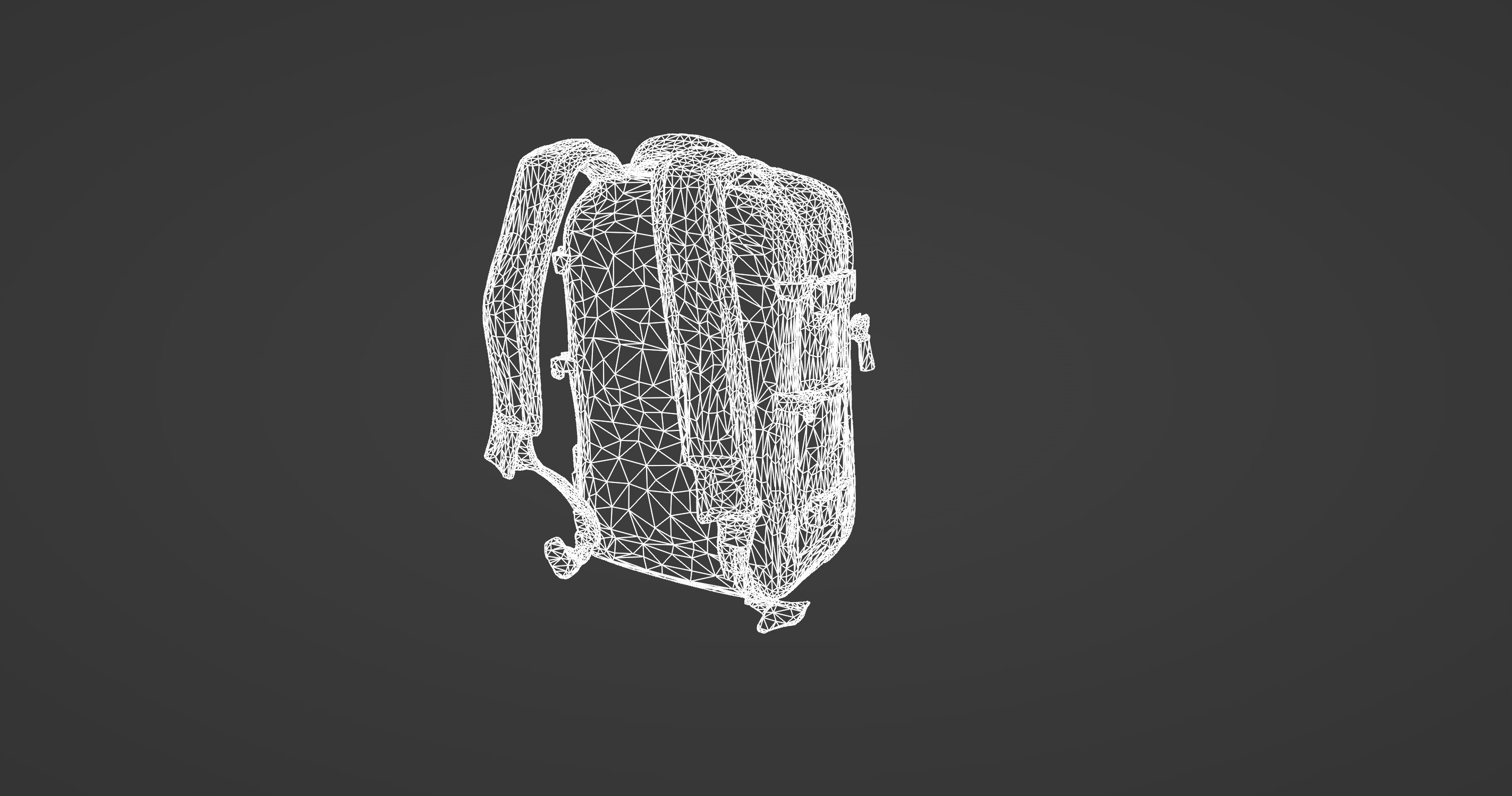 Compact Travel Backpack 3D Model 3D model_12