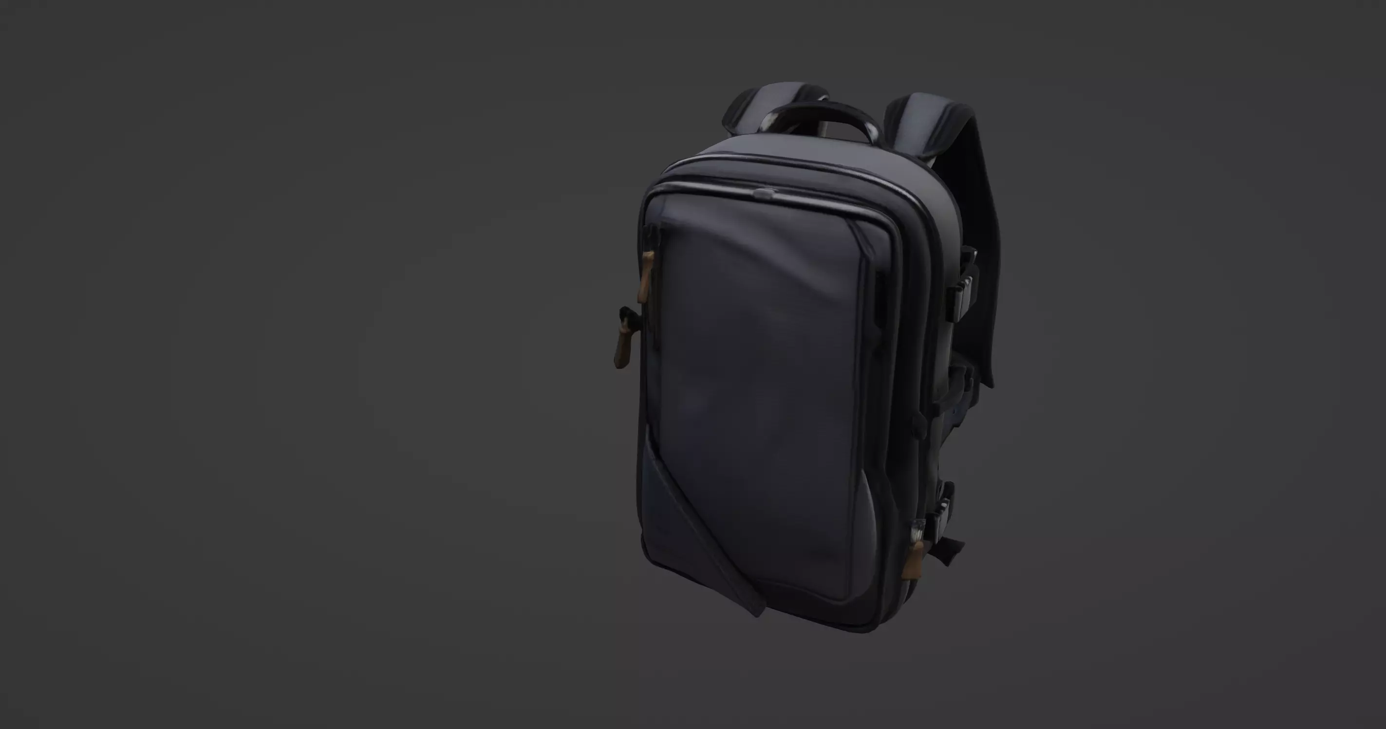 Compact Travel Backpack 3D Model 3D model_0