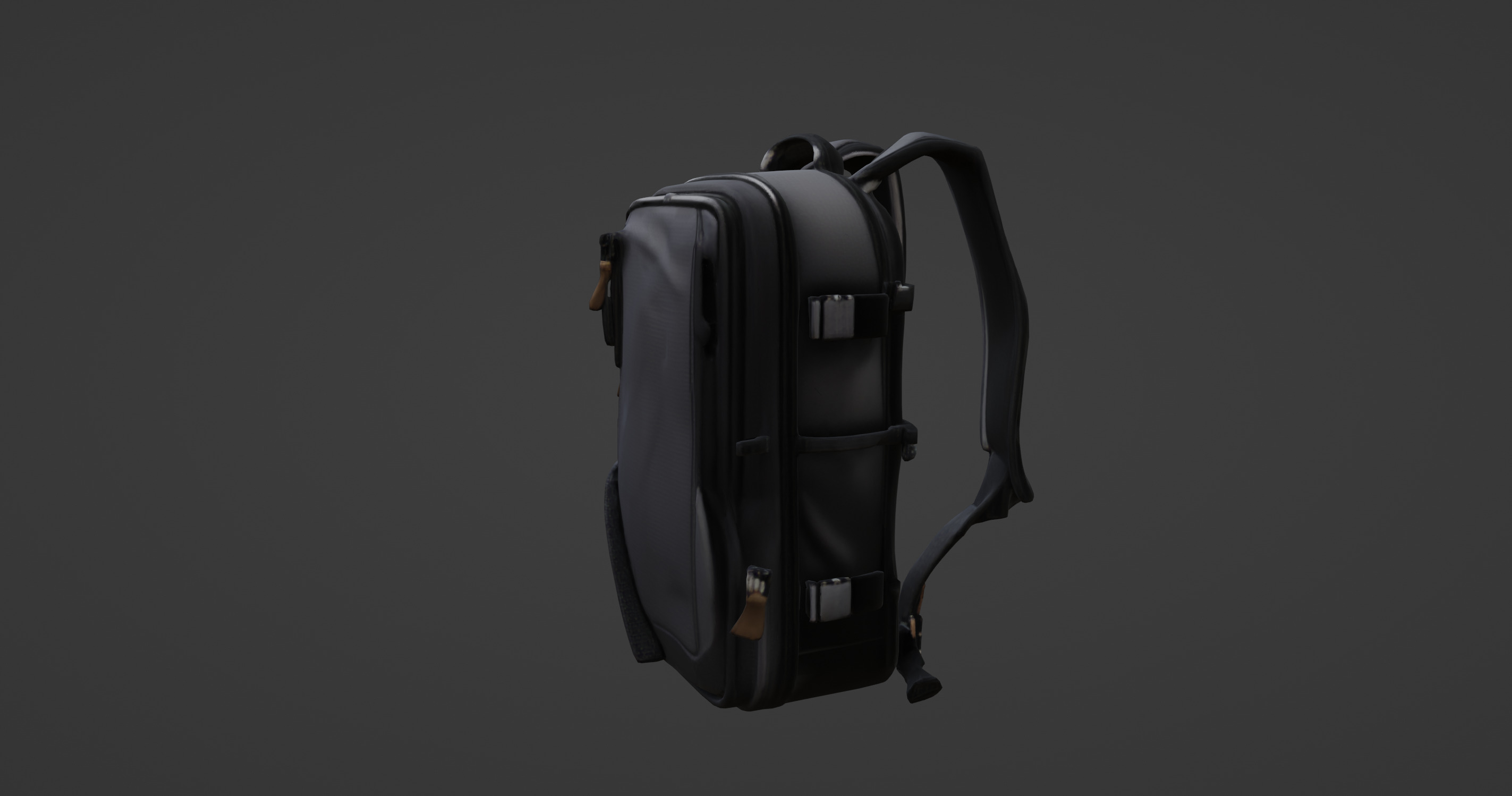 Compact Travel Backpack 3D Model 3D model_8