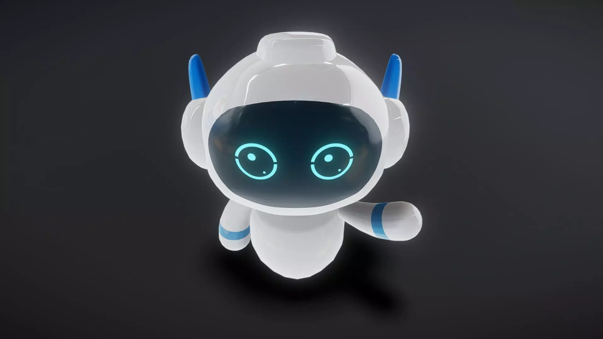 AI cartoon robot 1401 3D model_0