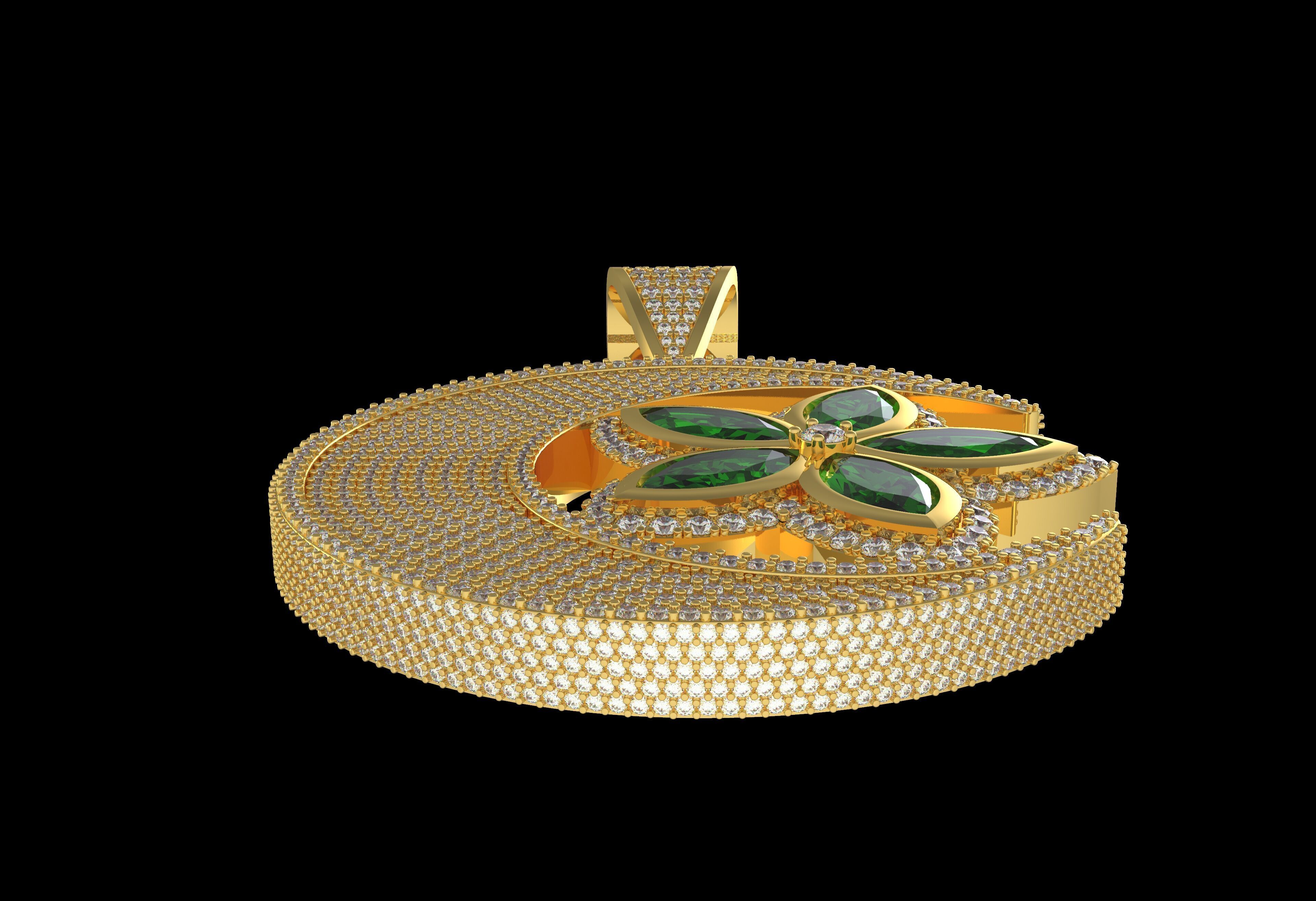 Moon And Star Pendant  3D print model_7