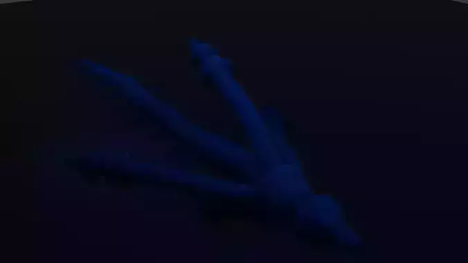 Sea Levithan Rigged Animated Low-Poly