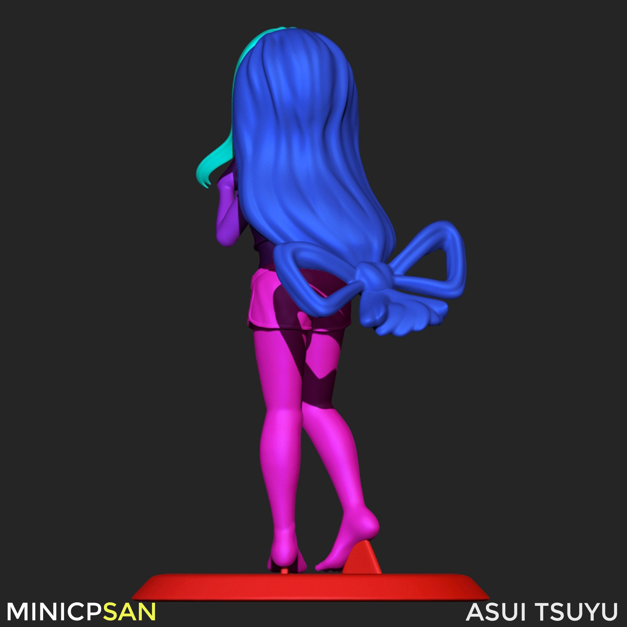 Asui Tsuyu - Cute Casual Home Outfit - My Hero Academia 3D print model_10