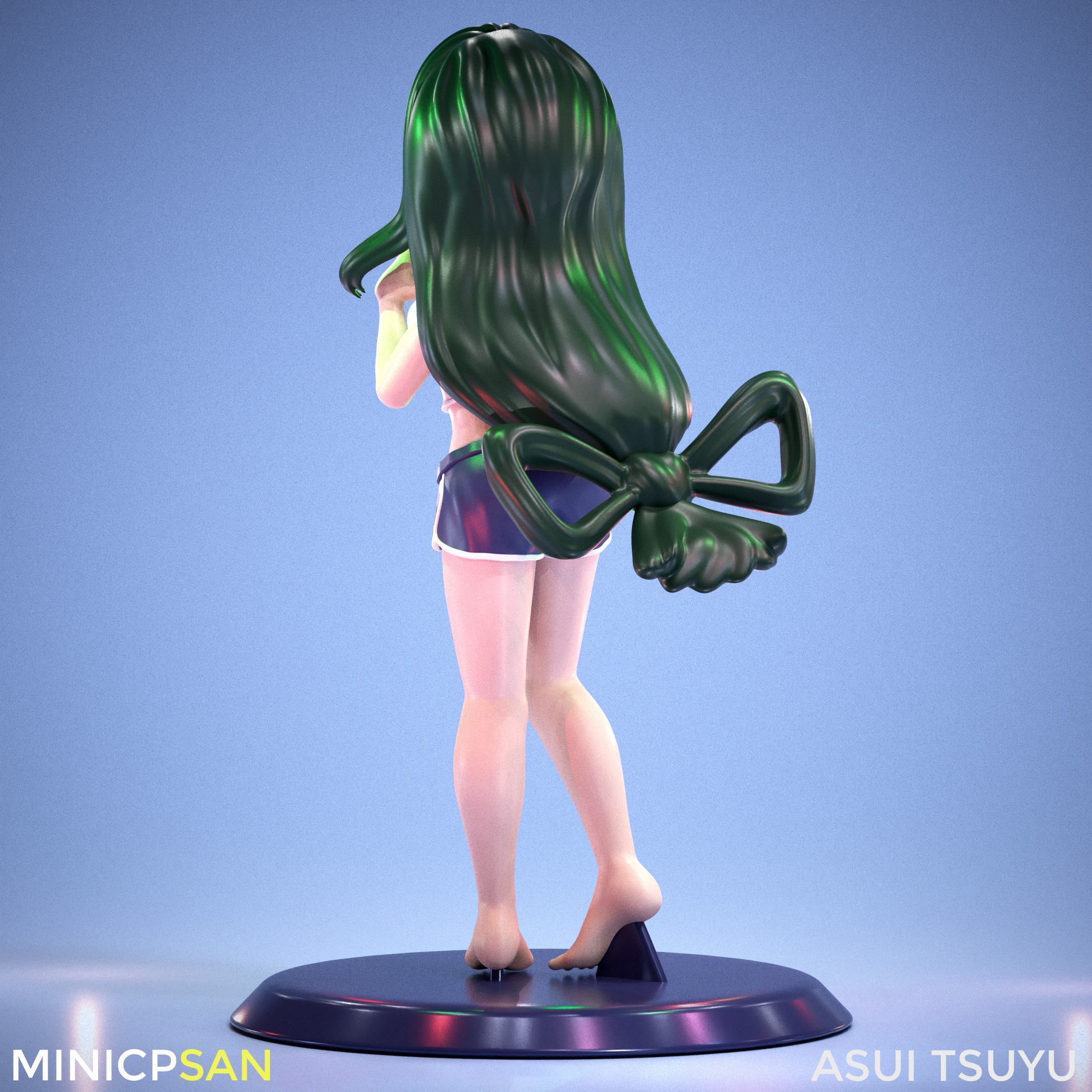 Asui Tsuyu - Cute Casual Home Outfit - My Hero Academia 3D print model_4